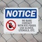 Signmission No Bare Contact With Rte Foods, 10 in W x Rectangle, Plastic OS-2PACK-NS-P-710-L-14389 - alternate 3
